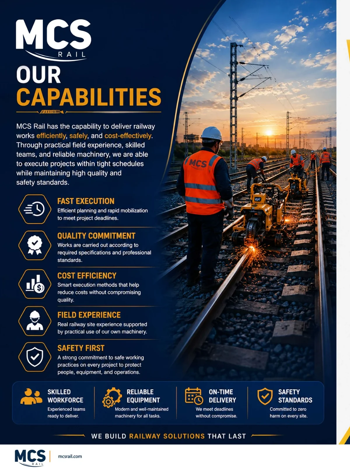 MCS Rail capabilities