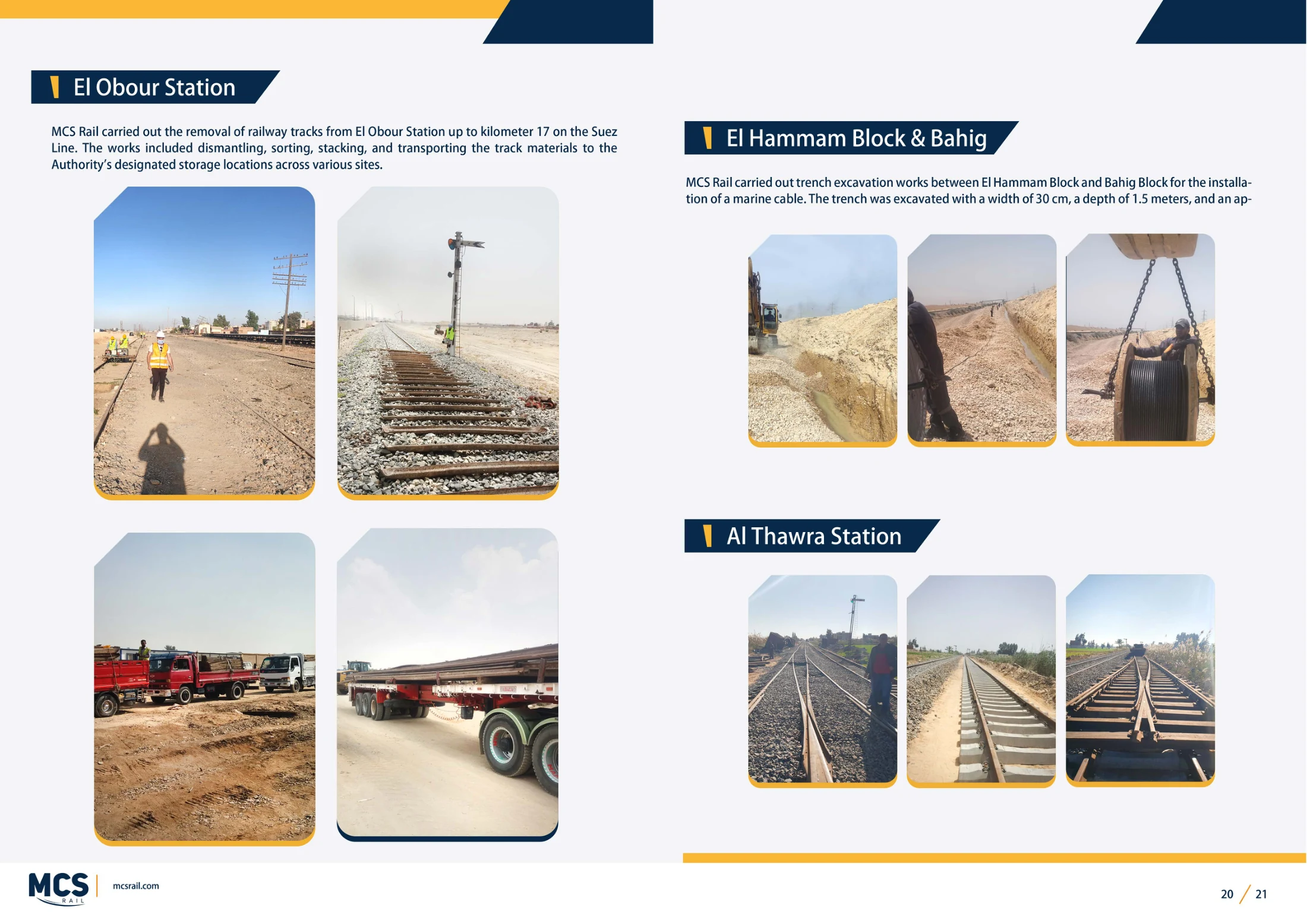 MCS Rail portfolio page 11